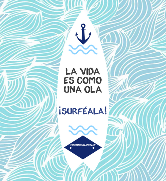 "Surfeala" sticker