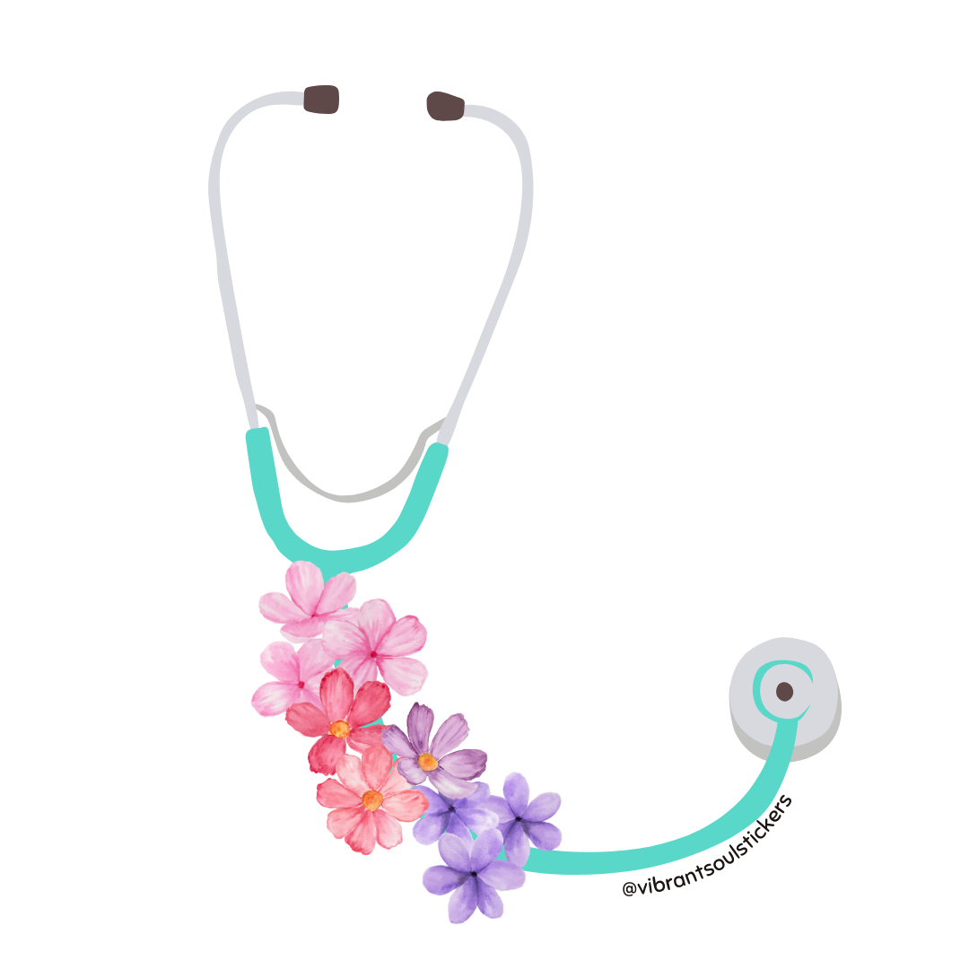 Stethoscope and Flowers